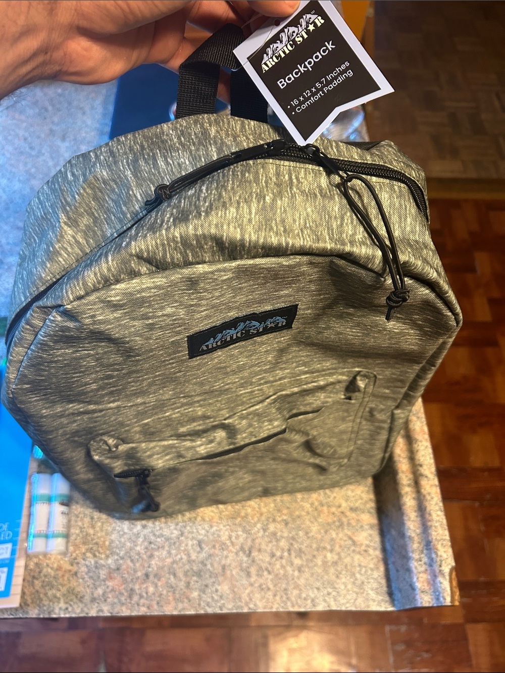 Kids Heather Gray Backpack - Everyday School Bag with 20$ in school supplies
